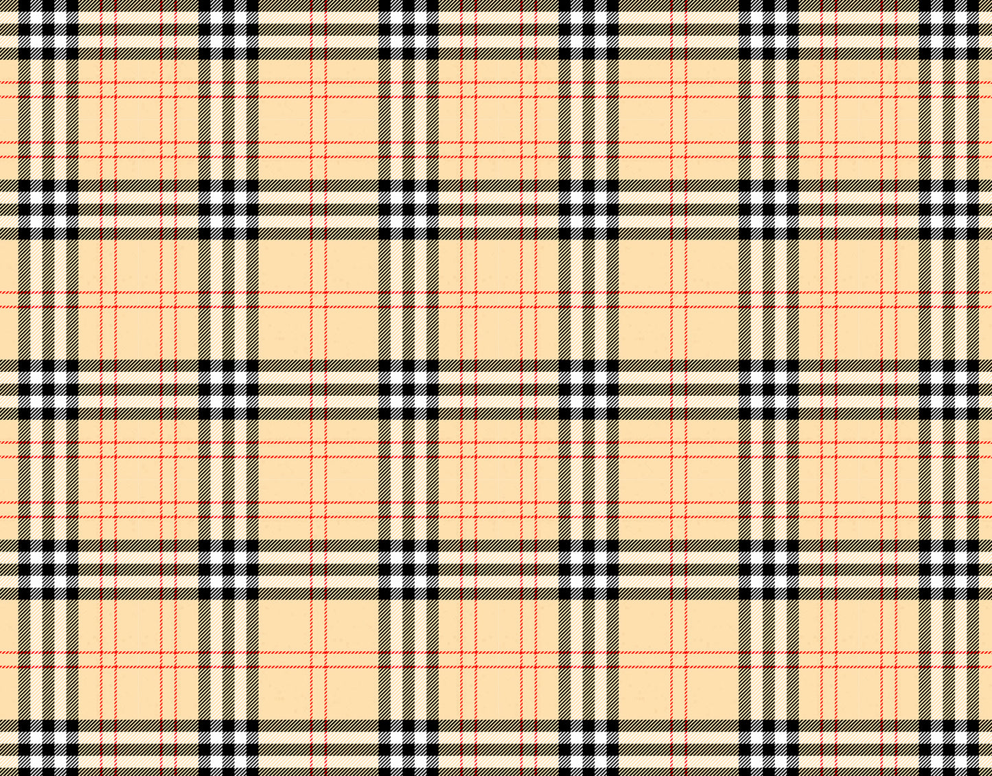 Tan Plaid Tartan Sneakal Sheet